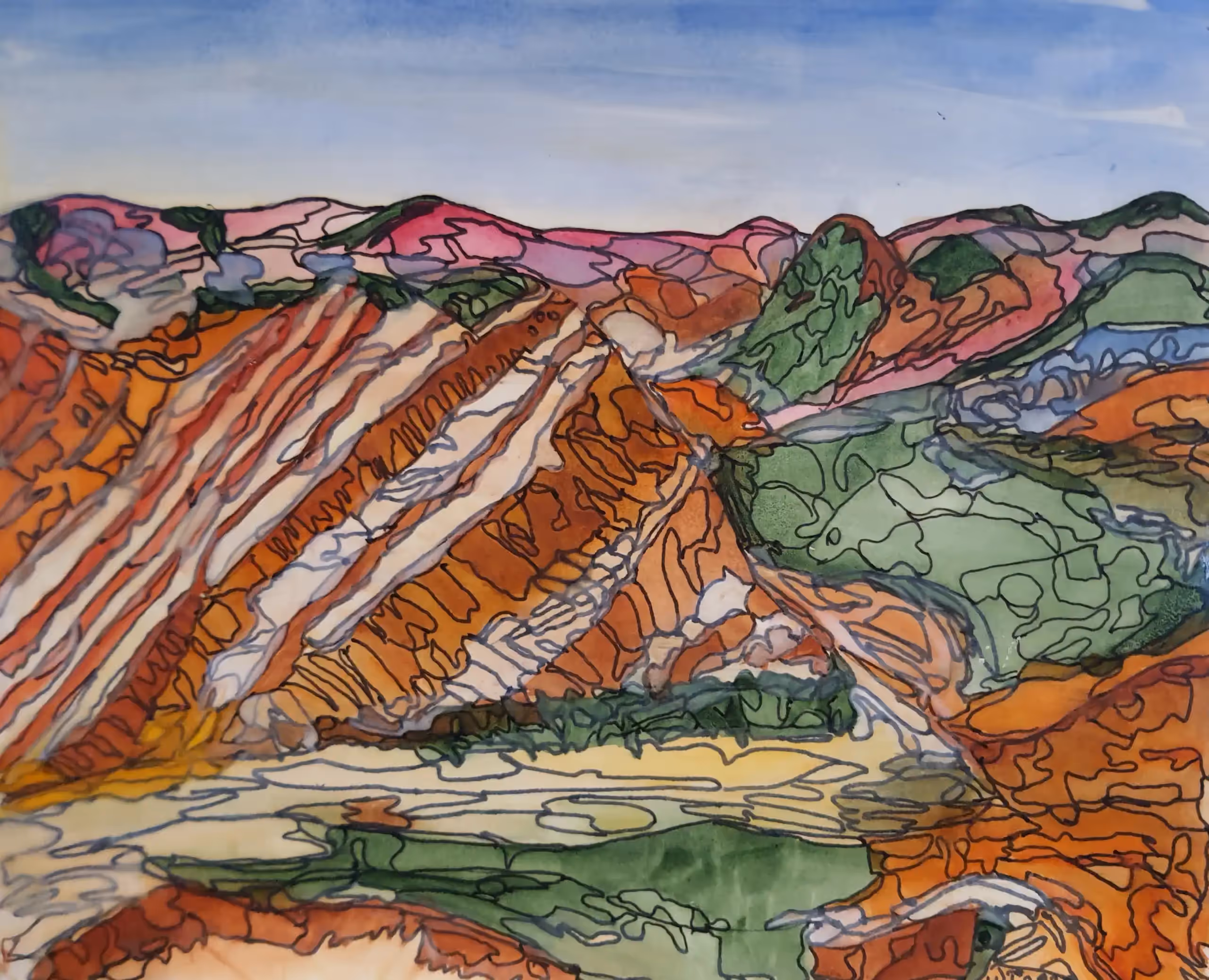 Hélène de Tyndare - Colored Mountain 3